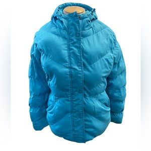 Faded Glory Blue Puffer Jacket